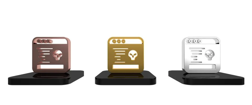 Colorful System bug concept icon isolated on white background. Code bug con.. Illustrazione stock