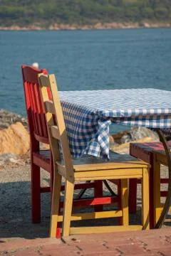 Colorful table Stock Photos