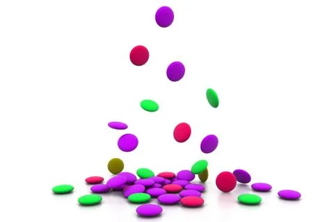 Colorful tablets. Stock Illustration