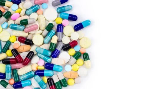 Colorful tablets Stock Photos