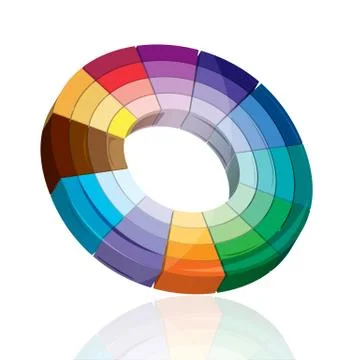 Colorful target board Stock Illustration