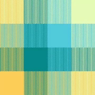 Colorful tartan pattern, simple geometric pixel texture for fabric Illustrazione stock
