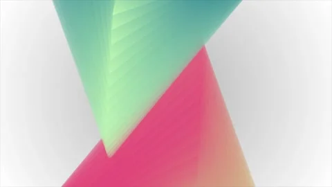 Colorful tech geometric minimal abstract motion background with glossy triangles Stock Footage 329461207