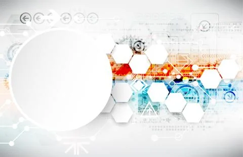 Colorful techno background schematic. Stock Illustration