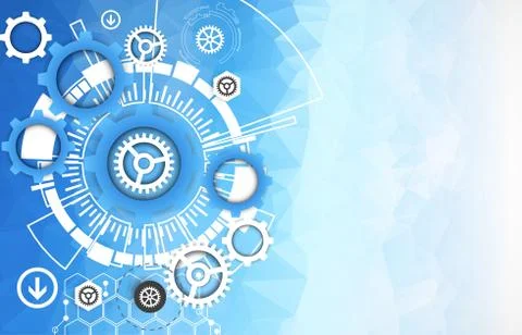 Colorful technology background. Stock Illustration