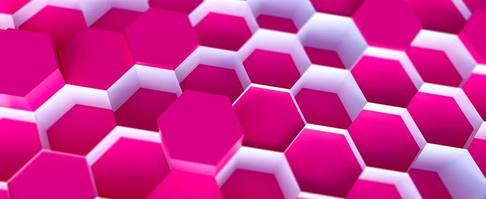 Colorful technology hexagon pattern background Stock Illustration