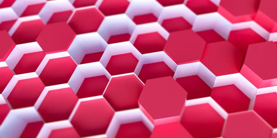 Colorful technology hexagon pattern background Illustrazione stock
