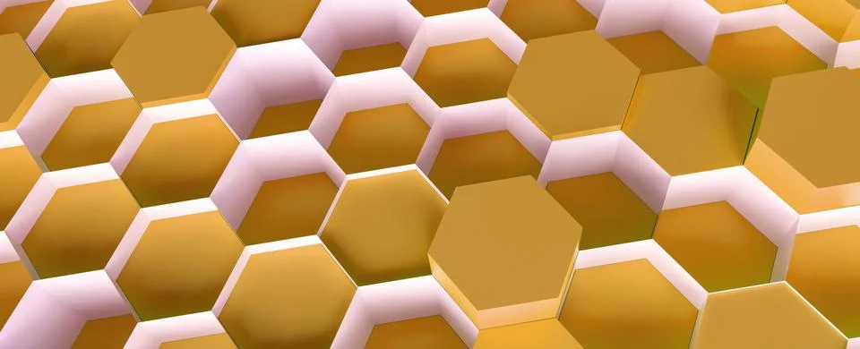 Colorful technology hexagon pattern background Stock Illustration