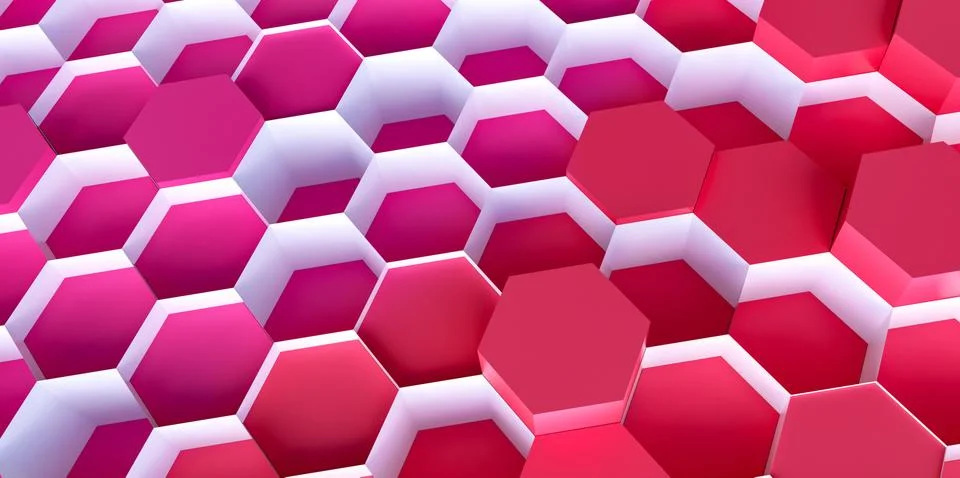 Colorful technology hexagon pattern background Illustrazione stock