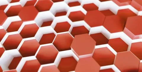 Colorful technology hexagon pattern background Stock Photos