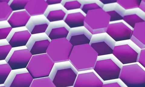 Colorful technology hexagon pattern background Stock Photos