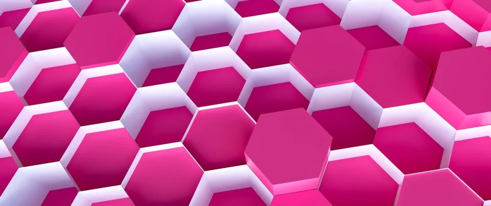 Colorful technology hexagon pattern background Stock Photos