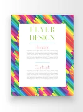 Colorful template/poster design, vector Stock Illustration