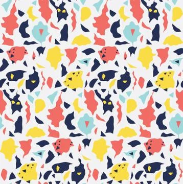 Colorful Terrazzo pattern Stock Illustration