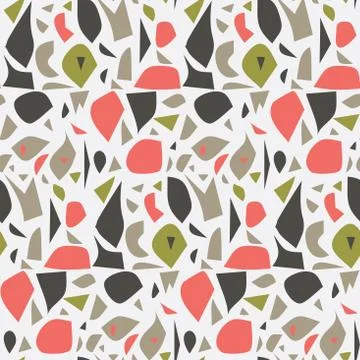 Colorful Terrazzo pattern Stock Illustration