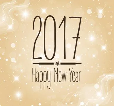 Colorful text 2017 Stock Illustration