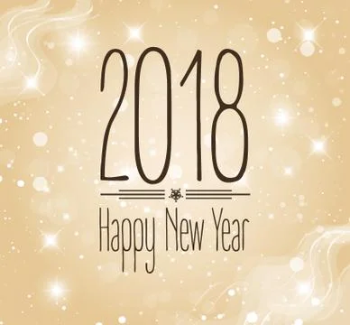 Colorful text 2018 Illustrazione stock