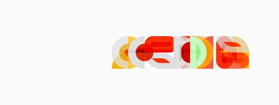 Colorful text spells CODE. Letters overlap, creating vibrant visual effect. Stock Illustration