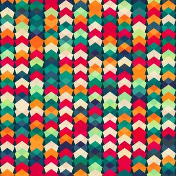 Colorful textile seamless pattern Stock Illustration