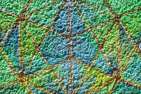 Colorful texture with geometric patterns 库存照片