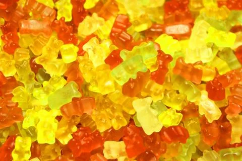 Colorful texture using as background. A lot of sweets. Background 3d rendering Stock Photos