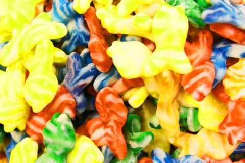 Colorful texture using as background. A lot of sweets. Background 3d rendering Photos
