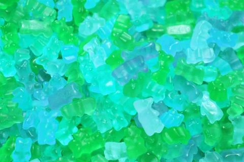 Colorful texture using as background. A lot of sweets. Background 3d rendering Stock Photos