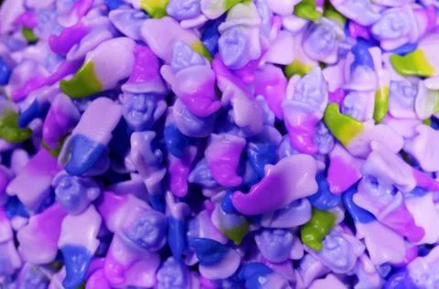 Colorful texture using as background. A lot of sweets. Background 3d rendering Stock Photos