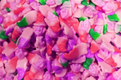 Colorful texture using as background. A lot of sweets. Background 3d rendering Stock Photos