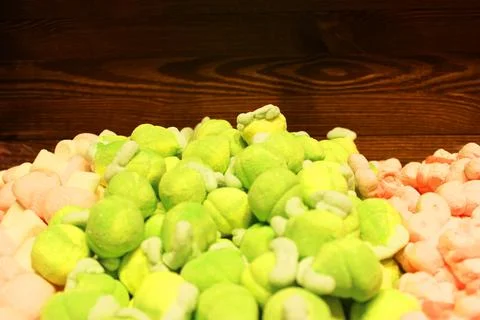 Colorful texture using as background. A lot of sweets. Background 3d rendering Stock Photos