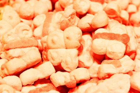 Colorful texture using as background. A lot of sweets. Background 3d rendering Stock Photos