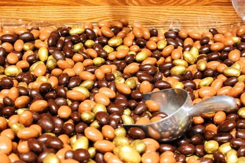Colorful texture using as background. A lot of sweets. Background 3d rendering Stock Photos
