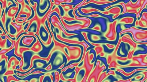 Colorful Thermal Map Abstract Liquid Motion Background Stock Footage 334863368