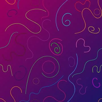 Colorful thin lines of abstract gradient background. Seamless linear pattern. イラスト素材