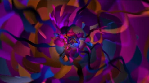 Colorful Thing Flythrough Stock Footage 65425538