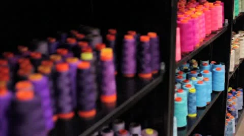 Colorful Thread Stock Footage 9261908