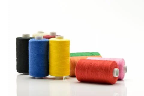 Colorful threads Stock Photos