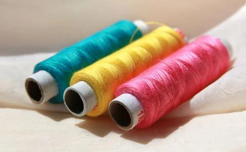 Colorful threads Stock Photos