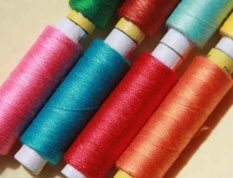 Colorful threads Stock Photos