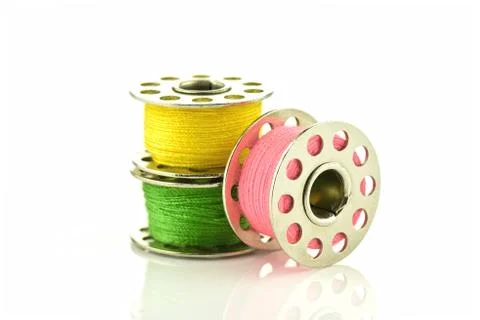 A colorful of threads for sewing Foto stock