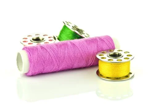 A colorful of threads for sewing Stock Photos