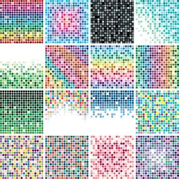 Colorful tile backgrounds Stock Illustration