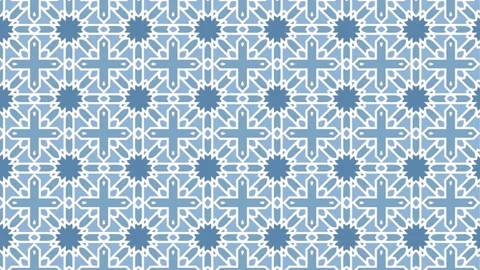 Colorful tile pattern geometric style made on a black background sideward Stock Footage 201902037