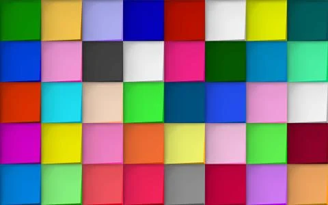 Colorful tile wall abstract background Illustrazione stock