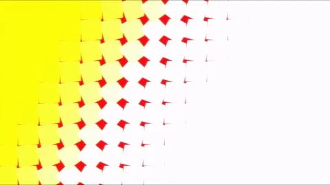 Colorful Tiled Background Transition Animation - Loop Yellow Red Stock Footage 84411100