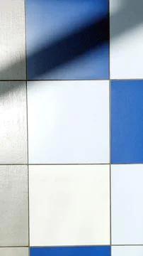 Colorful Tiled Floor Casting Shadows in a Well-Lit Space During Daylight Hour Stock Photos