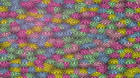 Colorful tiled pattern in bright geometric design with vibrant alternating .. Vídeo Stock 330120845