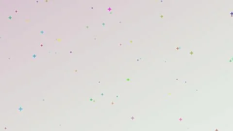 Colorful tiny stars scattered on soft light gradient background for festive.. Stock Illustration