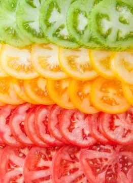 Colorful tomatoes Stock Photos
