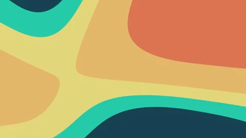 Colorful topographic lines morphing endlessly creating a seamless loop animation Stock Footage 322221603